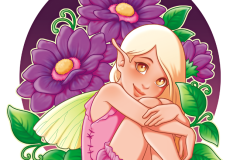 Purple Flowers Fairy